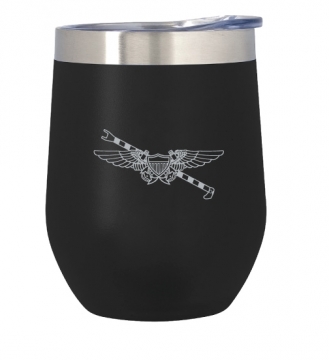 Stainless Steel Wine Cup with NFO Wings & Hook Etched